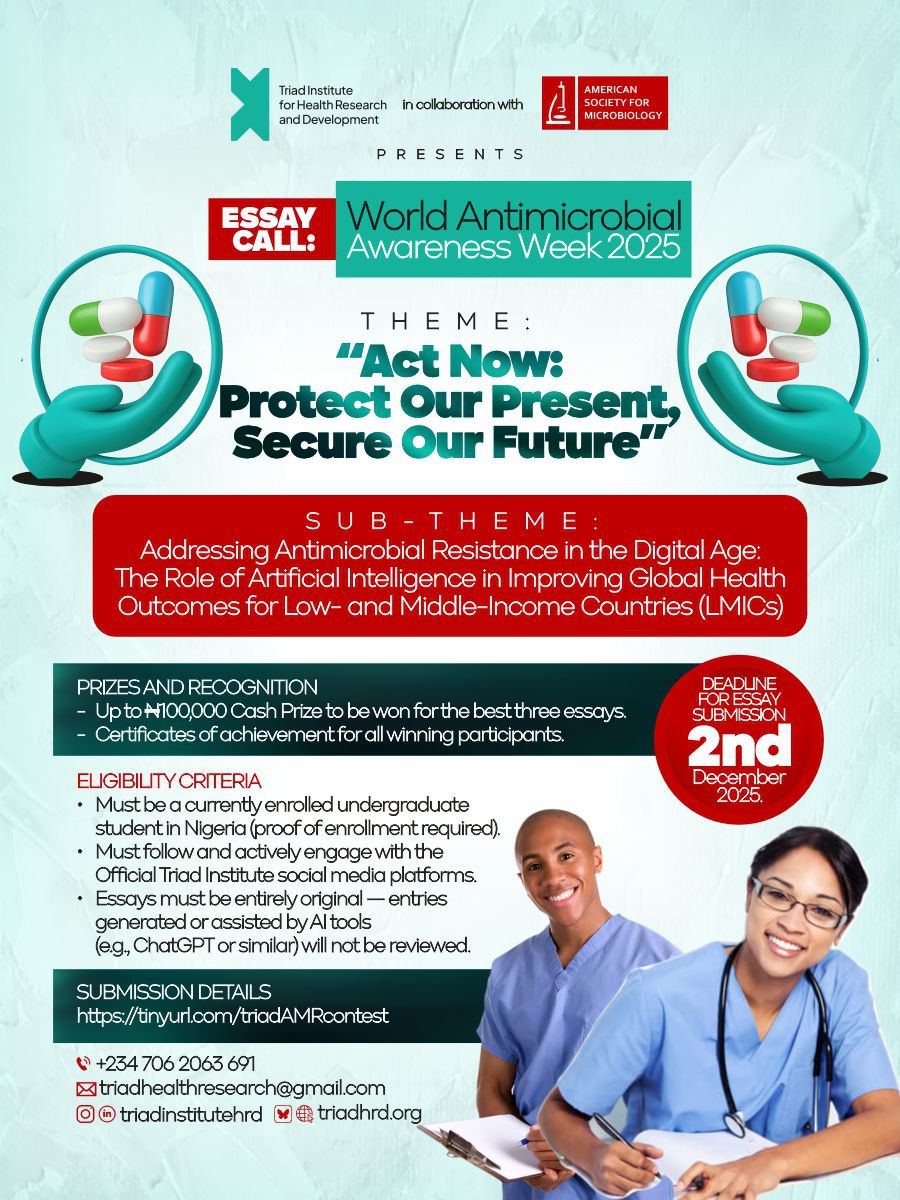 Call for Essays: World Antimicrobial Awareness Week 2025